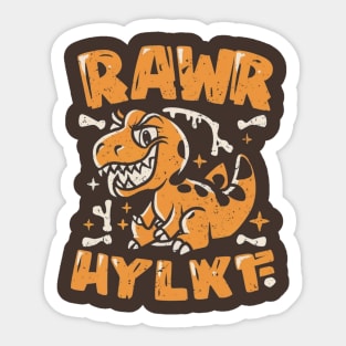 T-rex Rawr Sticker